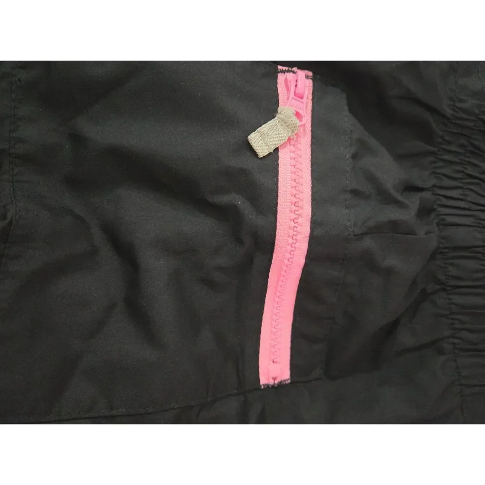 Carter's Snow Bibs Girls 3T Black One Piece Pockets Adjustable
